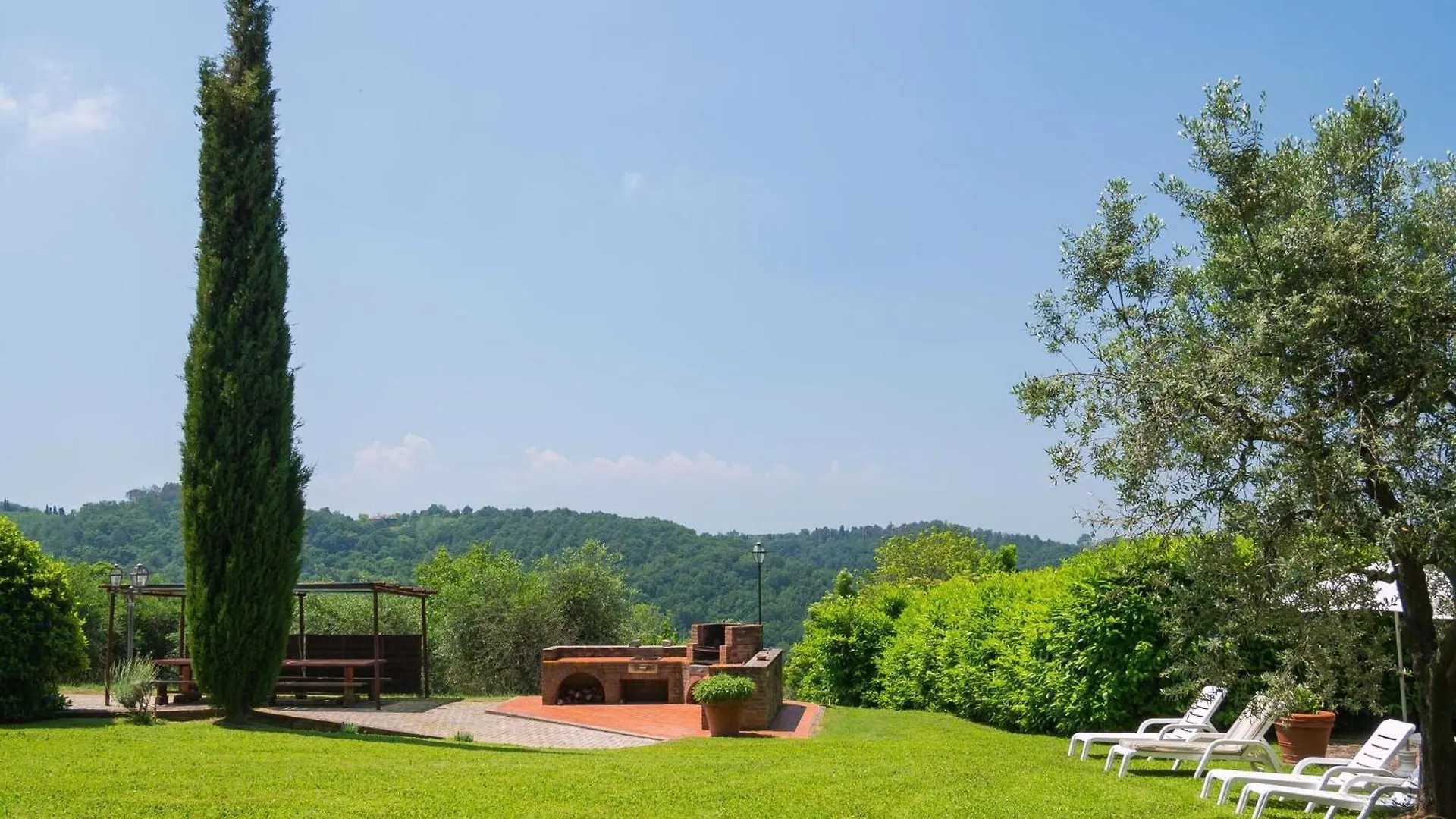 Renovated Barn With Terrace And Shared Pool Lägenhet Montaione